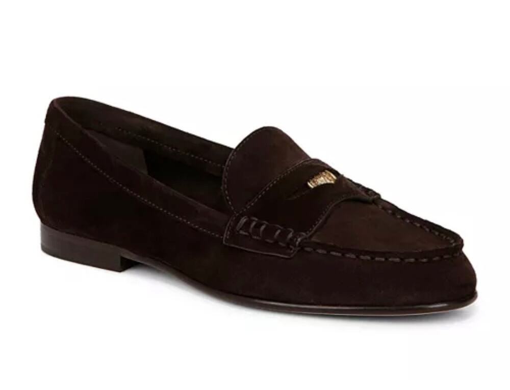 Veronica Beard Women's Penny Slip On Loafer Flats Black Size 9